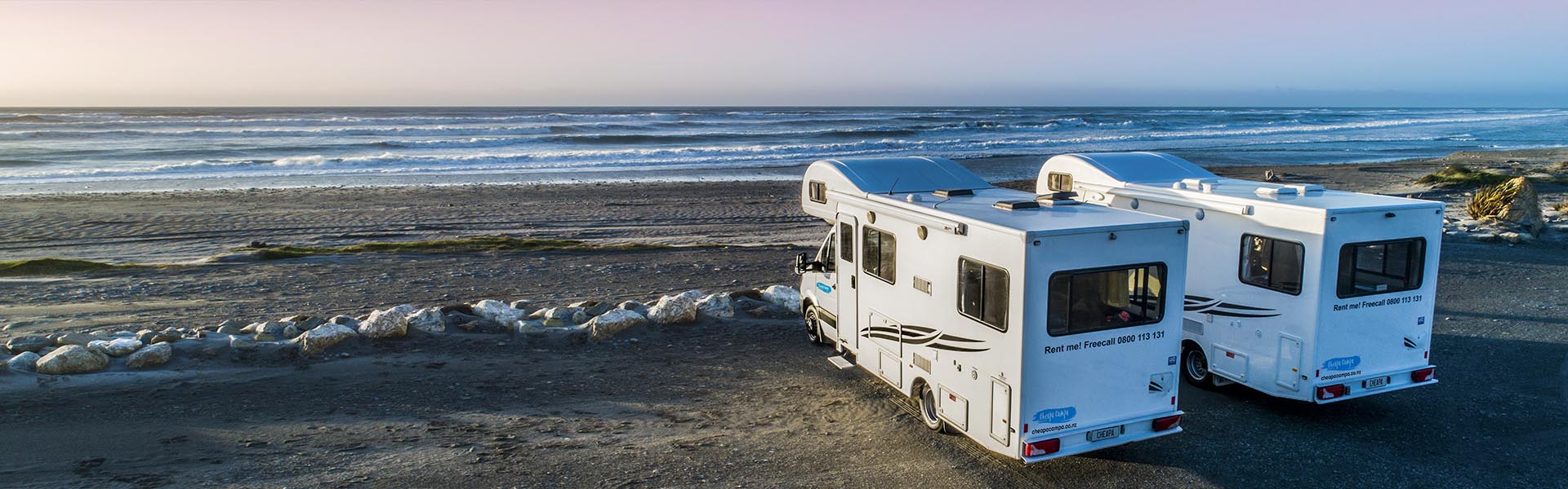 Larger motorhomes are available with Cheapa Campa in New Zealand 